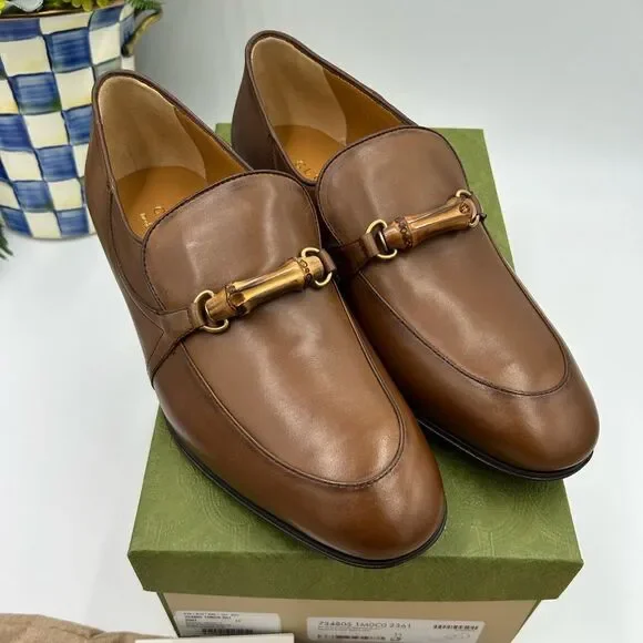Men’s Gucci, bamboo horse bit leather loafers size 11 fits 11.5 US made in Italy Gucci Men Shoes - Etsy main image 3